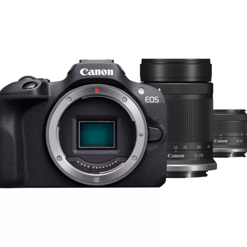 Canon EOS R100+RF-S 18-45+55-210/5-7.1 IS STM