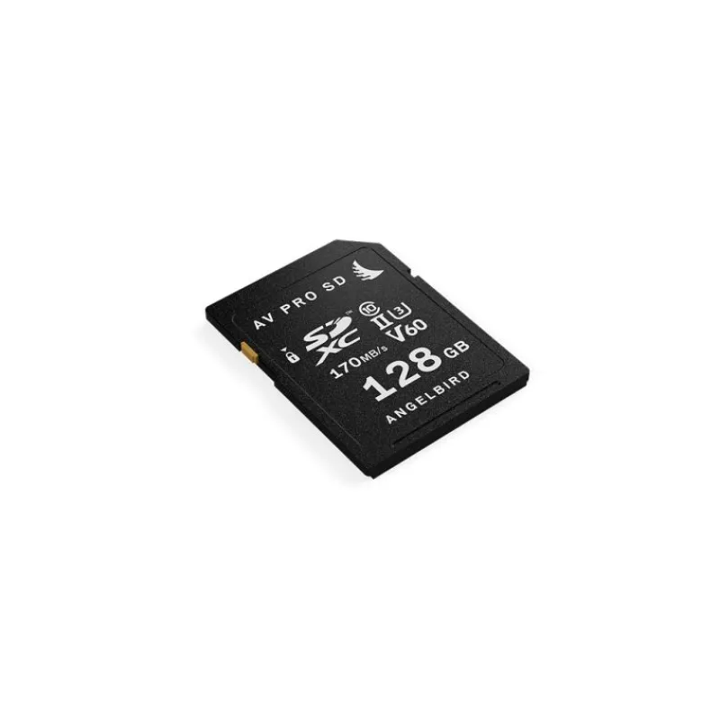 Angelbird Carte mémoire SD AV PRO 128Go V60 - Performances 4K+ fiables et rapides