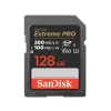 Sandisk Carte mémoire SD Extreme Pro 128 Go UHS-II V60 - Enregistrez des vidéos 6K et 4K UHD avec fiabilité et performance