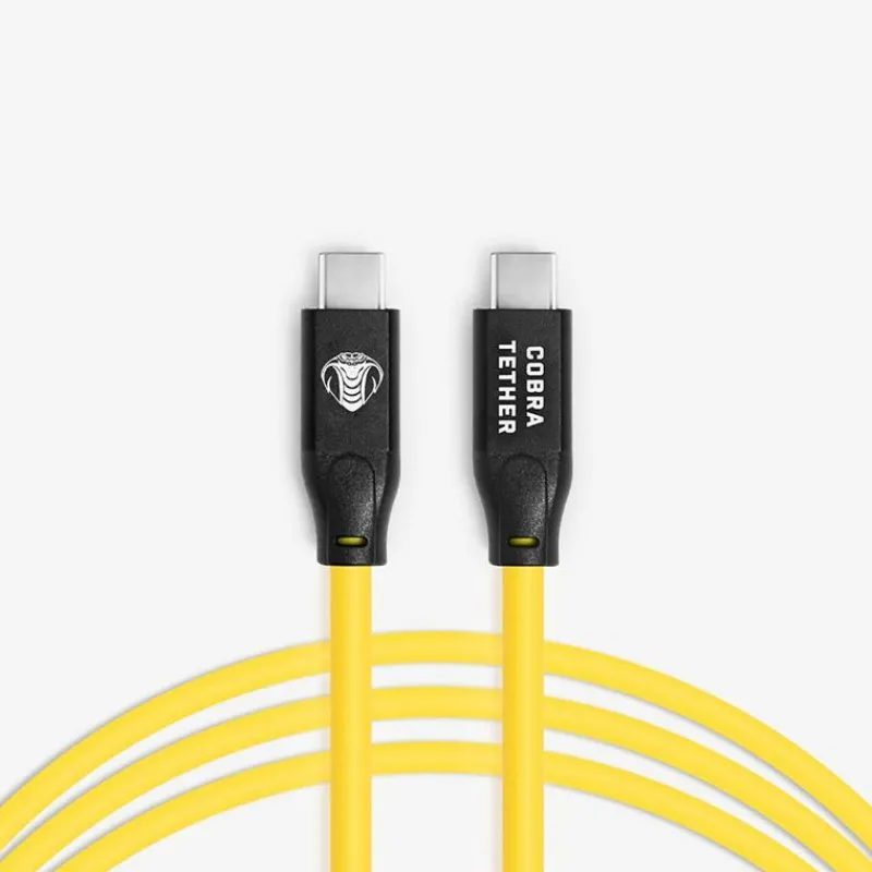 Cobra Tether USB-C / USB-C - 5m -Jaune