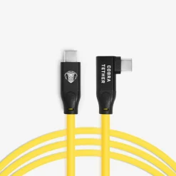 Cobra Tether USB-C / USB-C 90° - 10m - Jaune