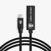 Cobra Tether USB-C/USB-C Femelle - 10m - Noir