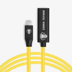 Cobra Tether USB-C/USB-C Femelle - 5m - Jaune