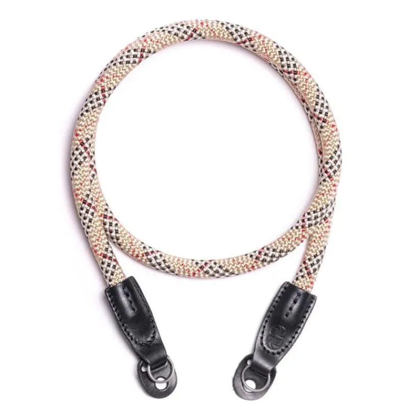 Cooph rope Camera Strap plaid beige 130cm