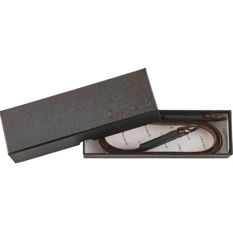 Oberwerth Courroie Colorado M Dark Brown - Cuir Tanné Végétal - 130 cm