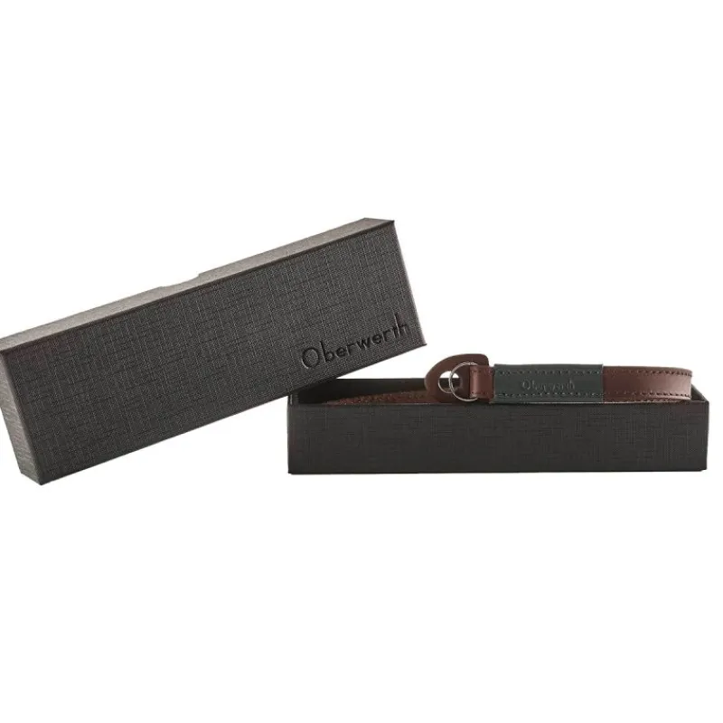 Oberwerth Courroie Colorado M Dark Brown - Cuir Tanné Végétal - 130 cm