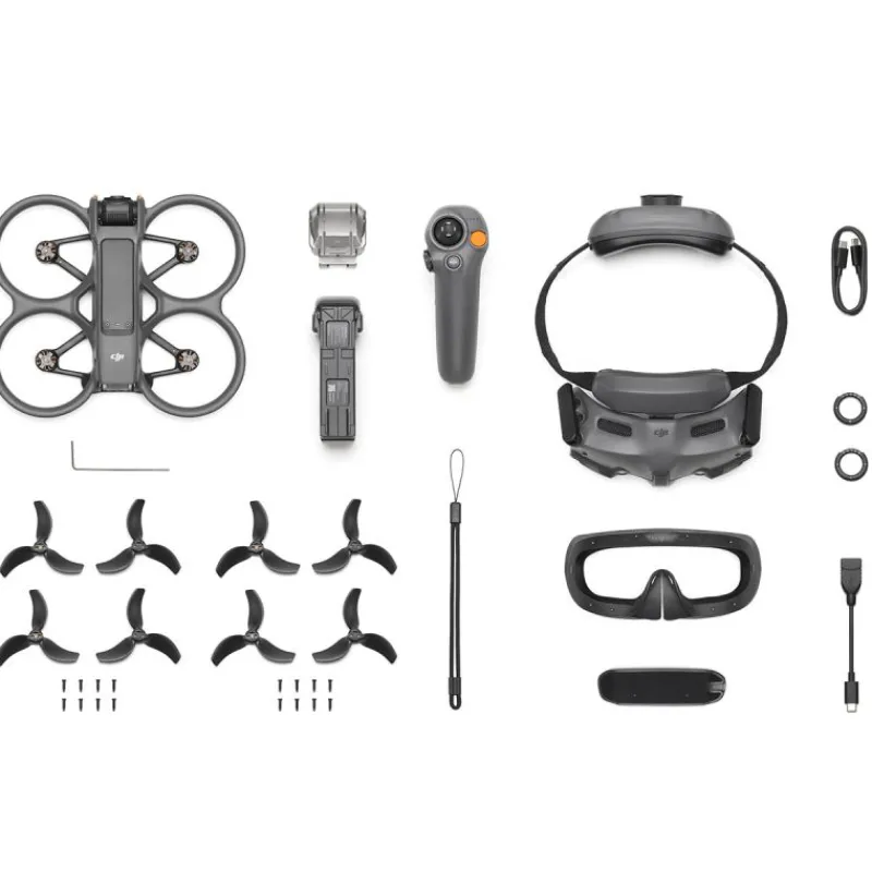 DJI Avata 2 Fly More Combo 1 batterie - Drone FPV Immersif avec Prises de Vue 4K Ultra-Grand-Angle
