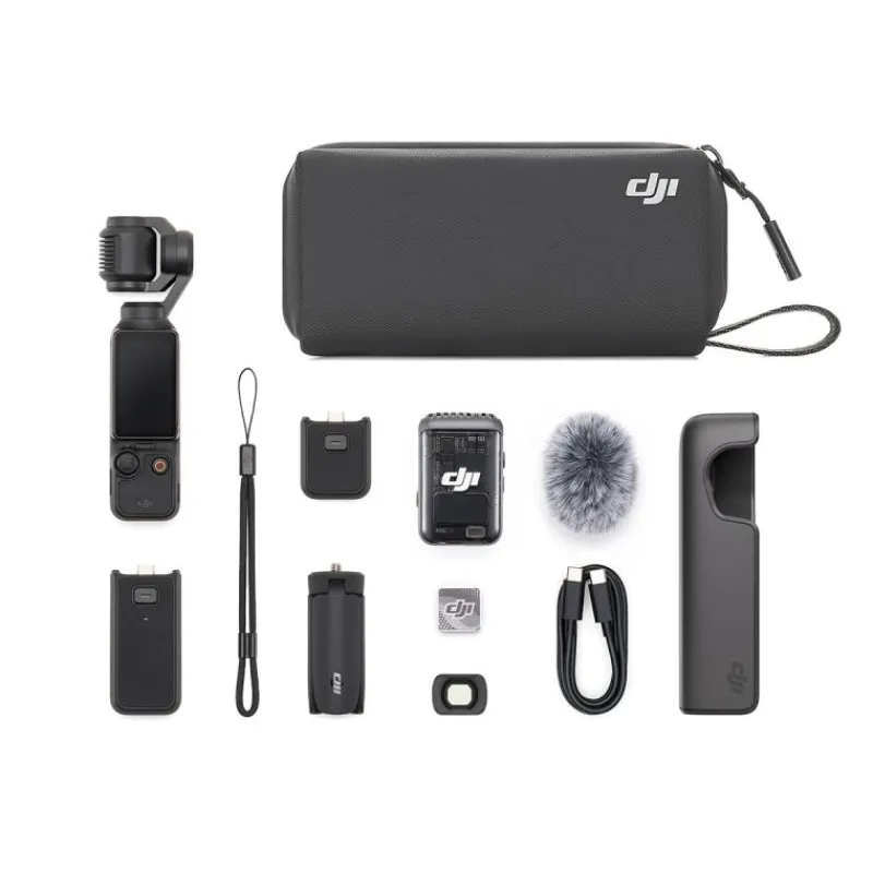 DJI Osmo Pocket 3 Creator Combo- Caméra compacte 4K/120 ips avec stabilisation à 3 axes