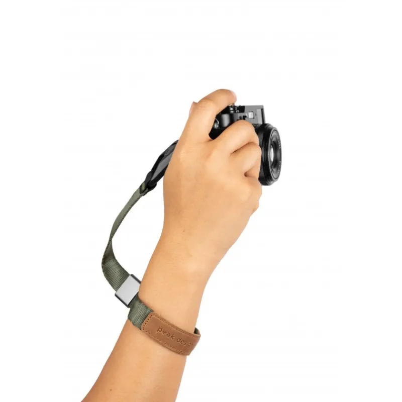 Peak Design Dragonne Cuff Sage - Sécurité Discrète pour Appareil Photo