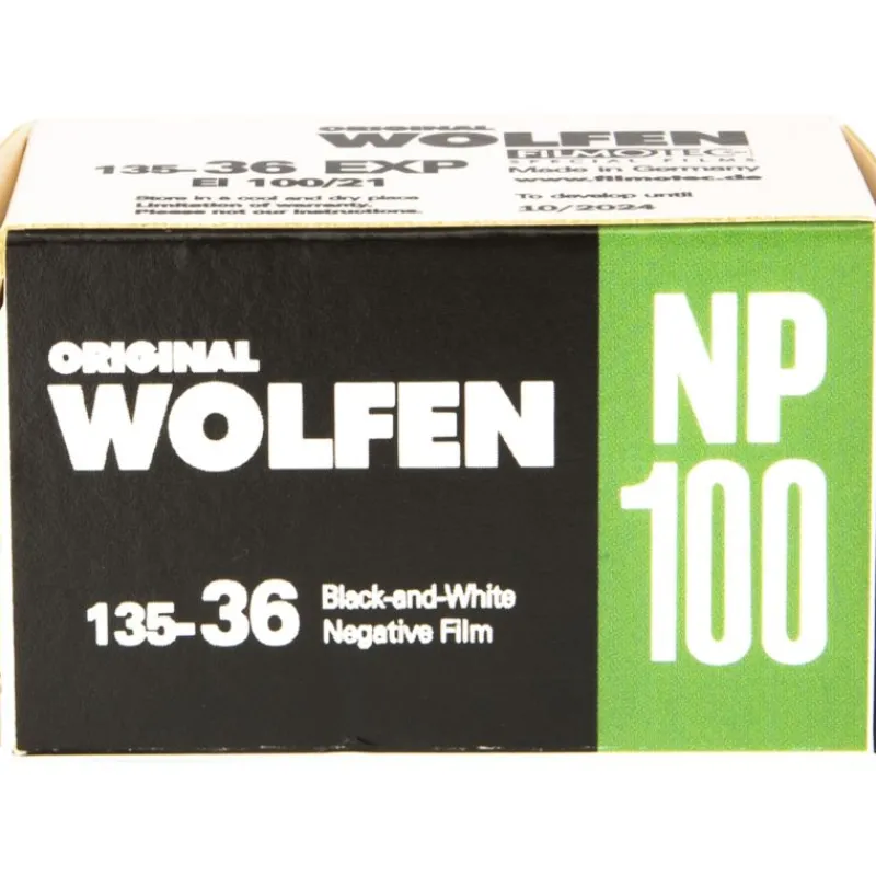 Wolfen Film Photo Noir et Blanc NP100 - 36EXP - Édition Limitée - 100 ASA