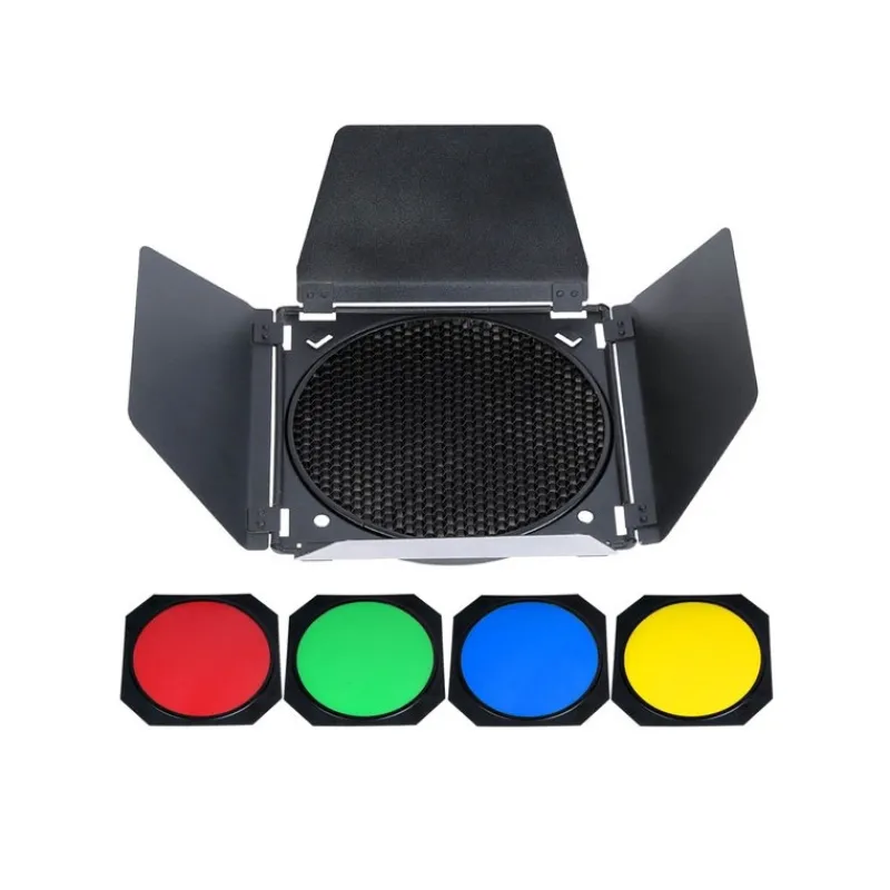 GODOX KIT COUPE FLUX NOIR + FILTRES + GRILLE NID - Panajou