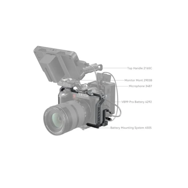 Smallrig Kit Cage 4510 pour Leica SL3 - Protection Robuste et Montage Polyvalent