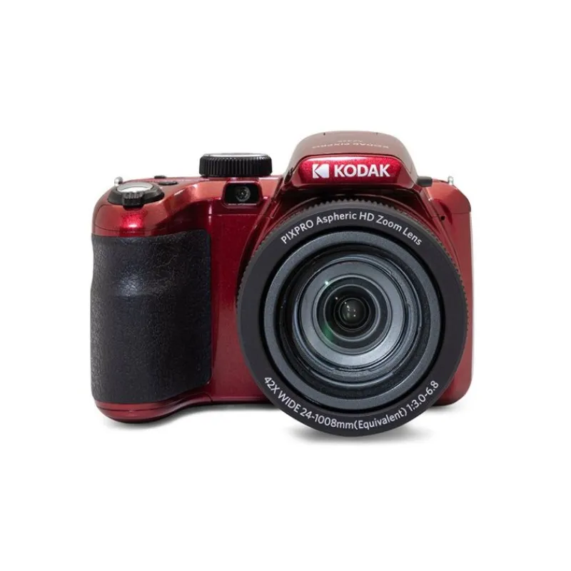 Kodak AZ425RD Rouge - Bridge 16 MP, Zoom 42x, Vidéo HD, Design élégant