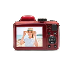 Kodak AZ425RD Rouge - Bridge 16 MP, Zoom 42x, Vidéo HD, Design élégant
