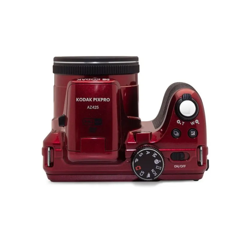 Kodak AZ425RD Rouge - Bridge 16 MP, Zoom 42x, Vidéo HD, Design élégant