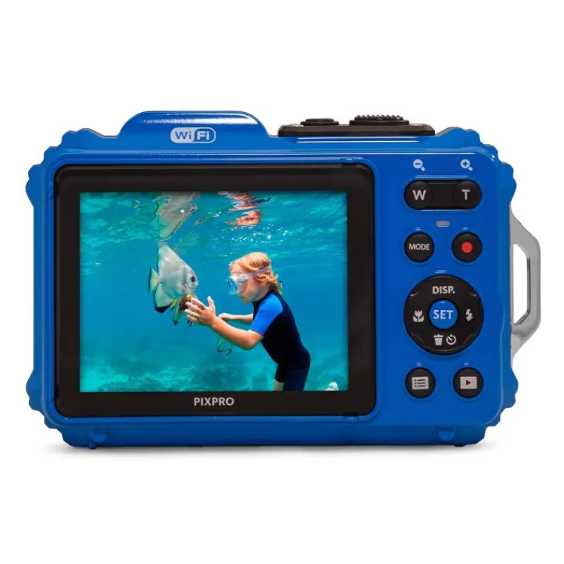 Kodak PixPro WPZ2 bleu - Appareil Photo Étanche et Antichoc 16MP avec Wi-Fi
