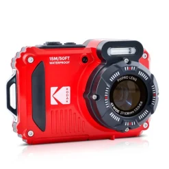 Kodak PixPro WPZ2 rouge - Appareil Photo Étanche et Antichoc 16MP avec Wi-Fi