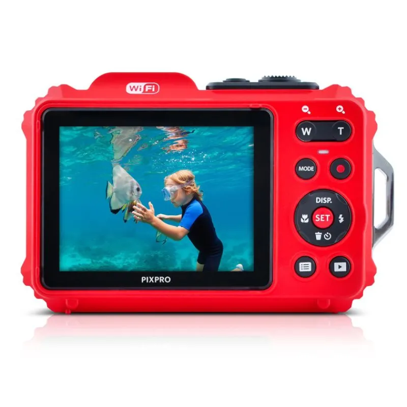 Kodak PixPro WPZ2 rouge - Appareil Photo Étanche et Antichoc 16MP avec Wi-Fi