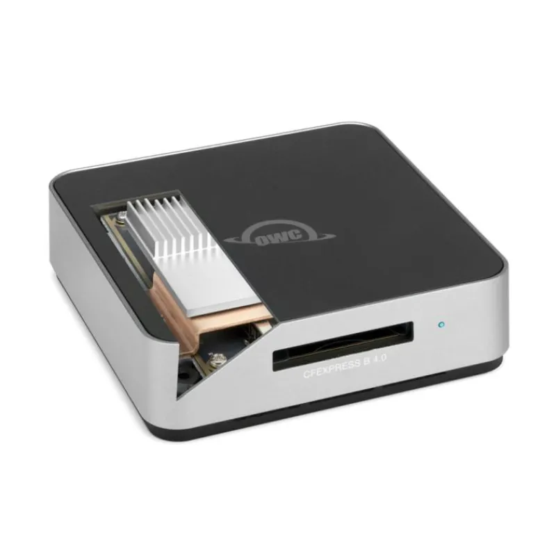 OWC Lecteur/graveur de cartes Atlas USB4 CFexpress Type B 4.0 - Ultra-rapide pour professionnels de la création