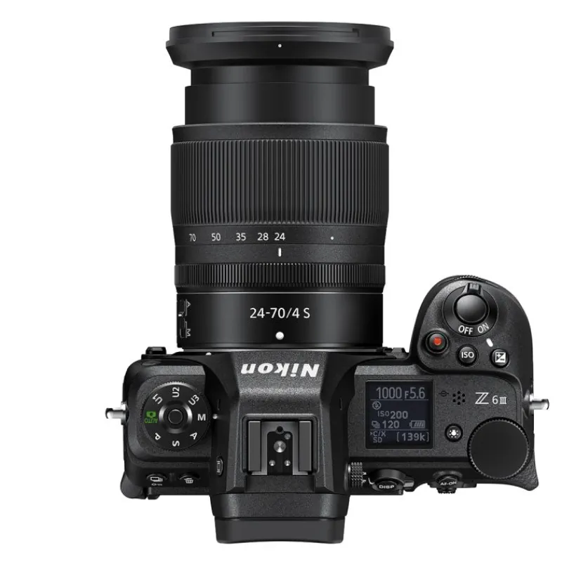 Nikon Z6 III + 24-70 mm f/4 S- Appareil Photo Hybride Performant | Vidéo 6K et AF Rapide