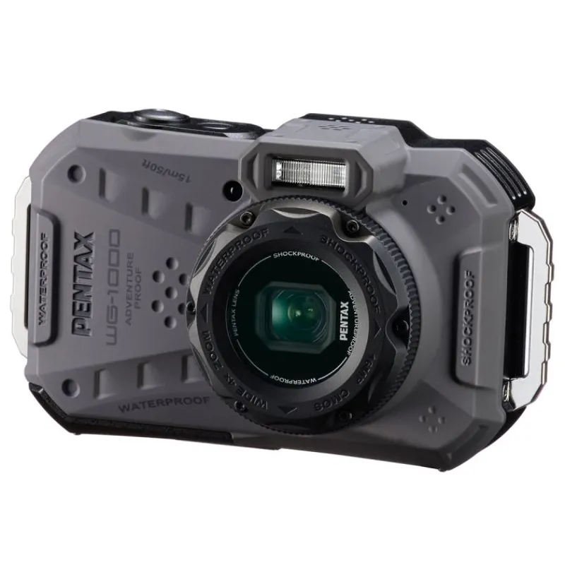 Pentax WG-1000 gris : Appareil Photo Tout-Terrain Étanche et Résistant