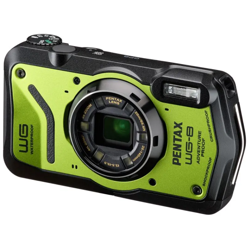 Pentax WG-8 vert : Appareil Photo Tout-Terrain 20MP, Vidéo 4K, Étanche 20m