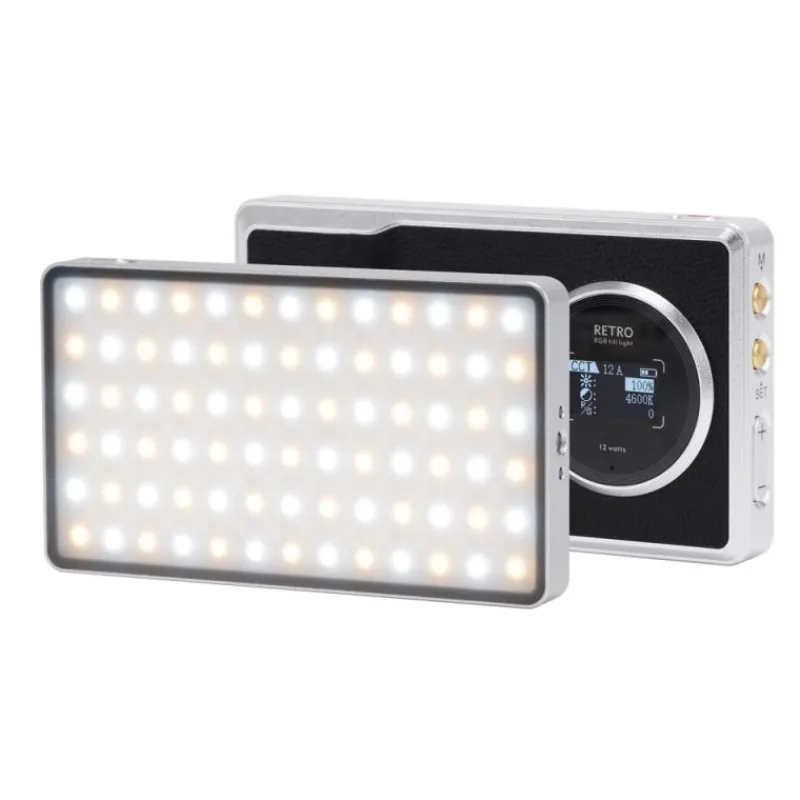 Viltrox Projecteur LED de poche Retro 12X RGB - Lumière portable pour prises de vue créatives